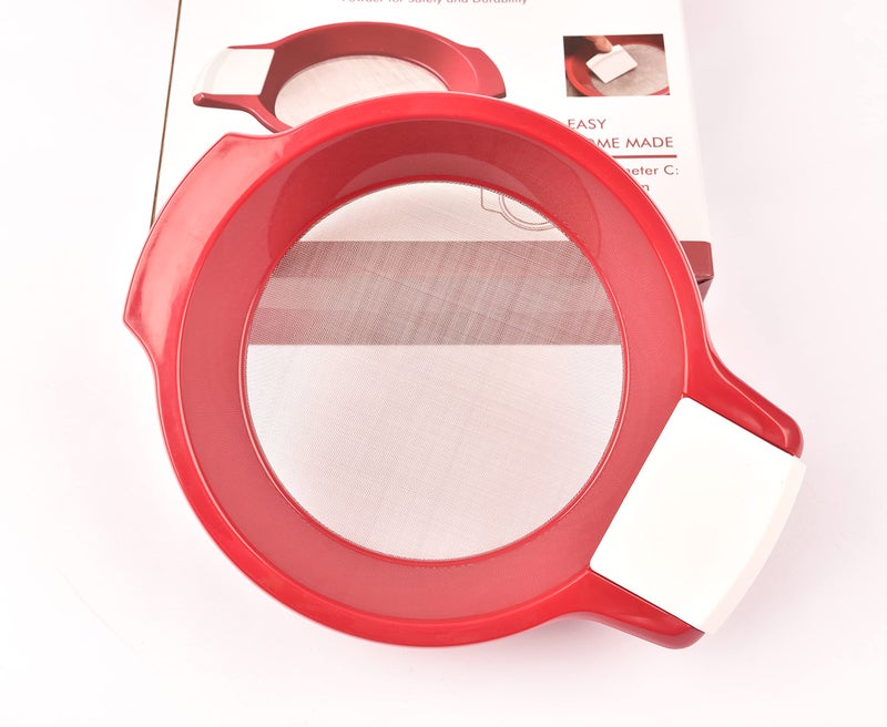 LI-GELISI Mini manual flour sieve/juice filter/Sifting Pan Fine Mesh Strainer/Flour Sieve/Icing and Sugar Sifter,60 mesh 6.7 inch - Image 2